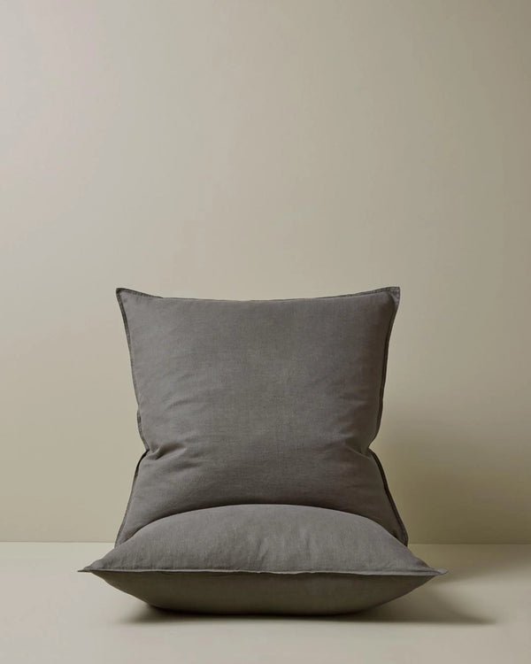 Ravello Pillowcase Set Charcoal