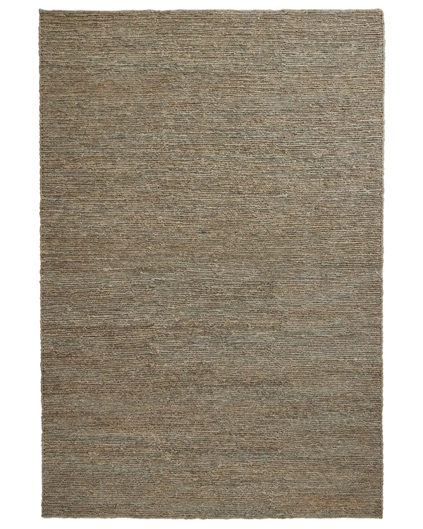 Suffolk Mineral 2m x 3m hand-woven jute rug in cool-toned brown with sage undertone by Weave Home