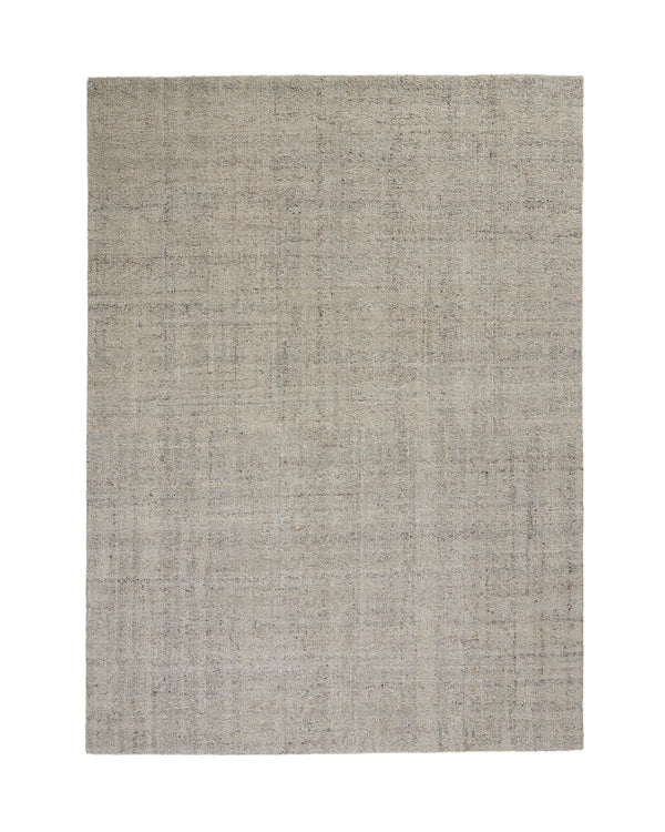 Marceau Fox rug in grey wool blend with textured weave pattern, high-traffic hand-woven design by Weave Home