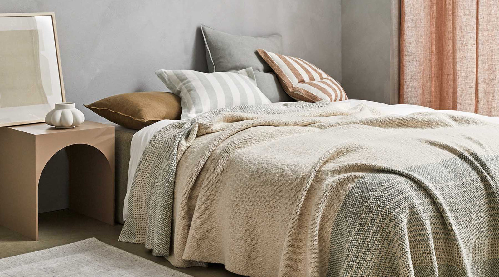 Buying cushions, throws and rugs, with Afterpay