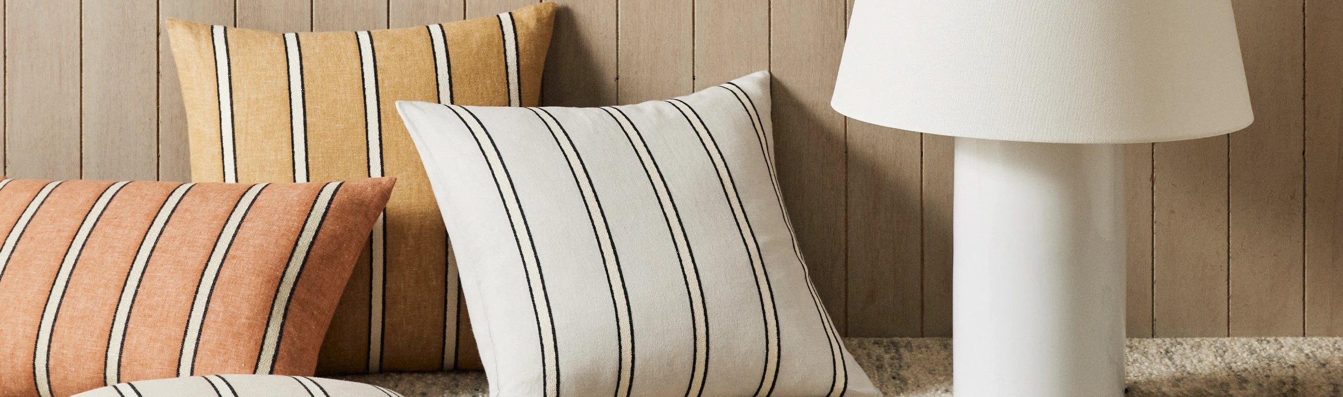 Vinnie Cabana Stripe Linen Cushions