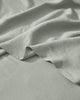 Ravello Flat Sheet in sage, European linen with soft prewashed finish and relaxed drape by Weave Home