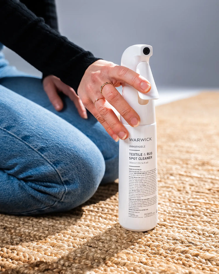 Warwick Unmarkable Textile & Rug Spot Cleaner 390ml spray bottle with trigger nozzle by Weave Home