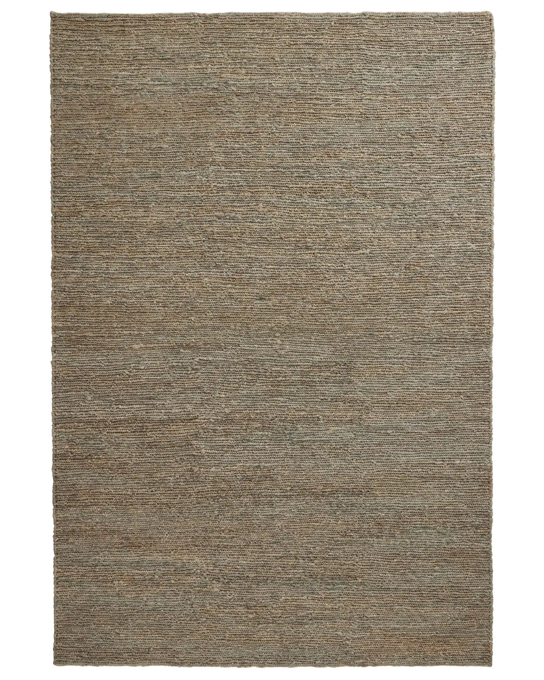 Suffolk Mineral 2m x 3m hand-woven jute rug in cool-toned brown with sage undertone by Weave Home