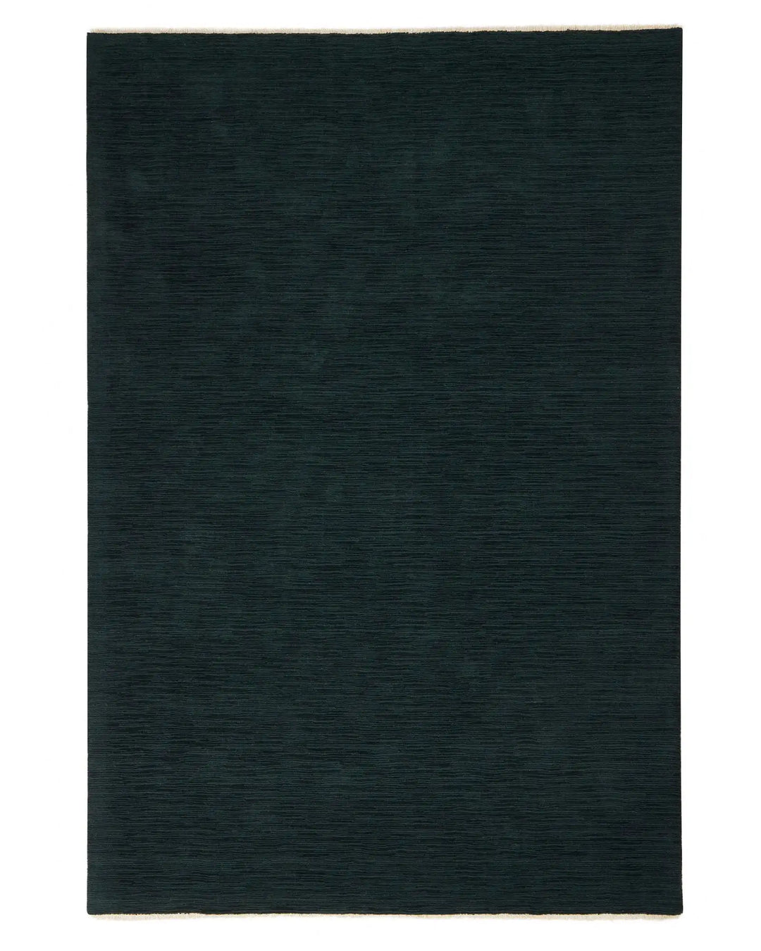 Alessandre Dusk low-traffic rug in deep teal wool with natural texture and cotton backing, 2m x 3m by Weave Home