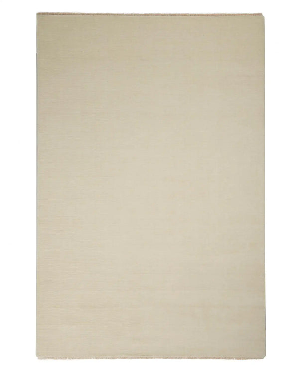Alessandre Seasalt low traffic rug, hand-woven 100% NZ wool in cool-toned ivory, 2m x 3m with cotton backing by Weave Home