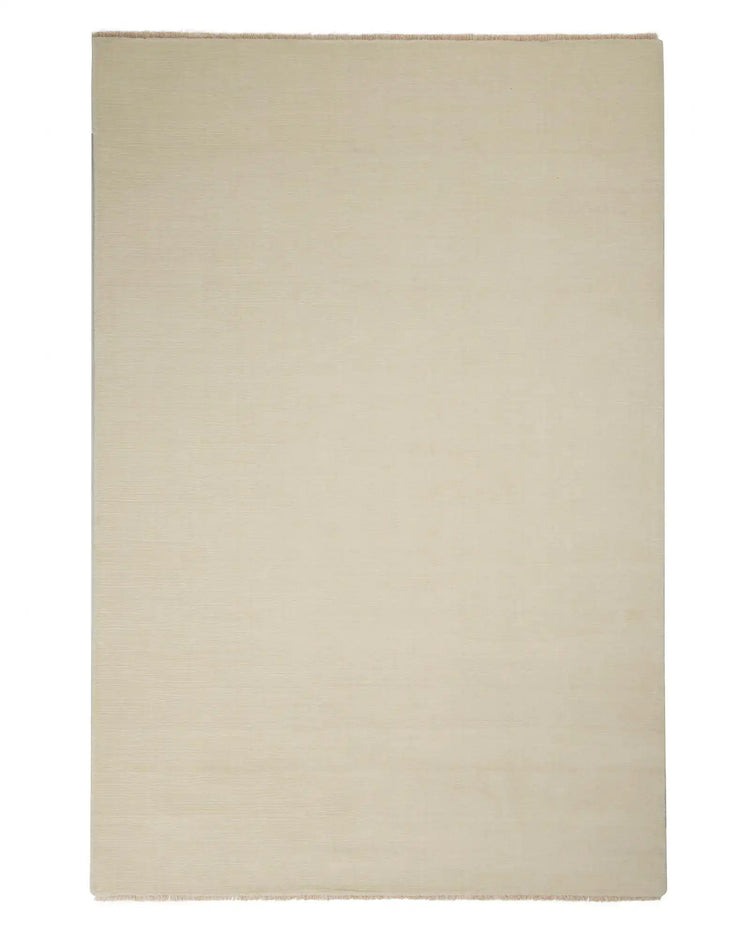 Alessandre Seasalt low traffic rug, hand-woven 100% NZ wool in cool-toned ivory, 2m x 3m with cotton backing by Weave Home
