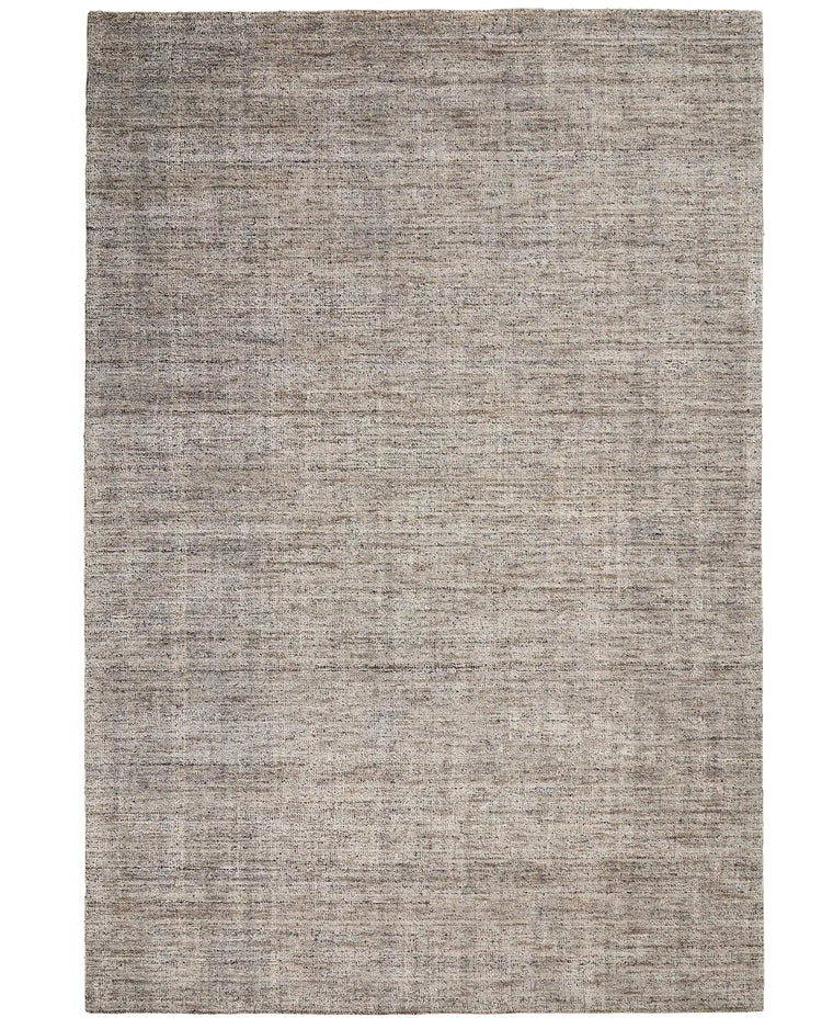 Granito Shale rug in hand-woven wool blend with bouclé texture, neutral grey tone, 3m x 4m by Weave Home
