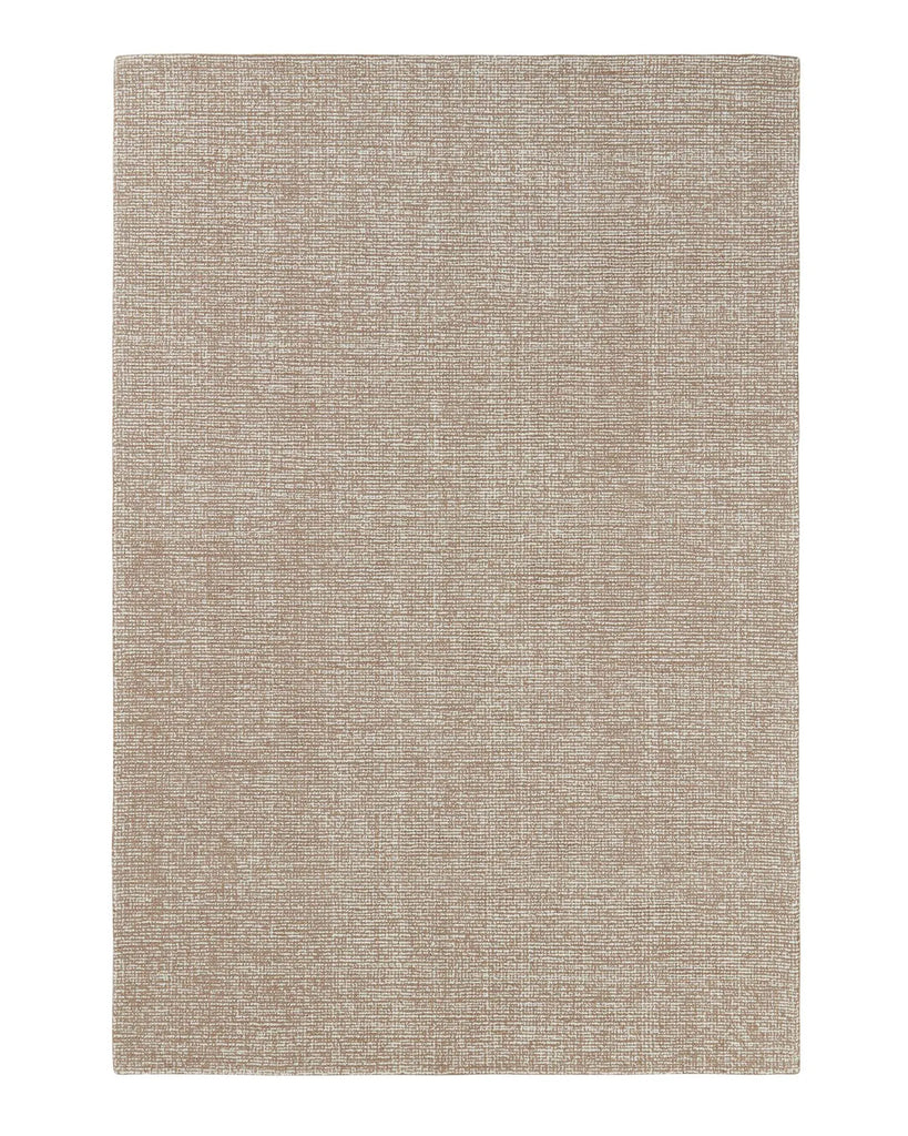 Kaia - Textured, Woven 200x300 NZ Wool High Traffic Rug in Mocha