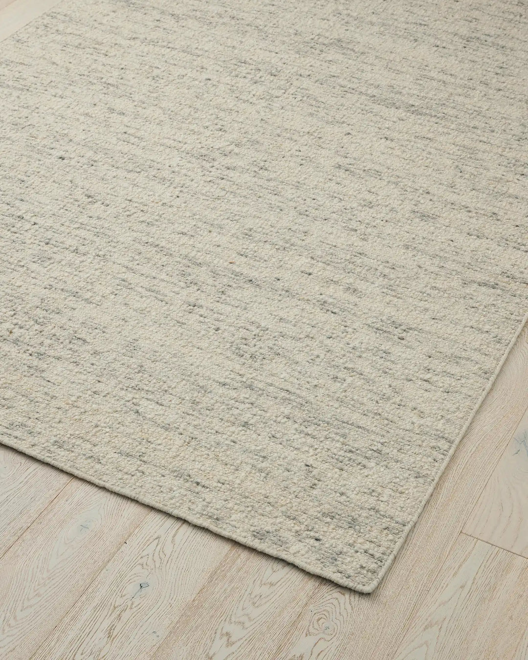 Henley Pelican rug in ivory with grey bouclé weave, 2x3m NZ wool high-traffic rug by Weave Home