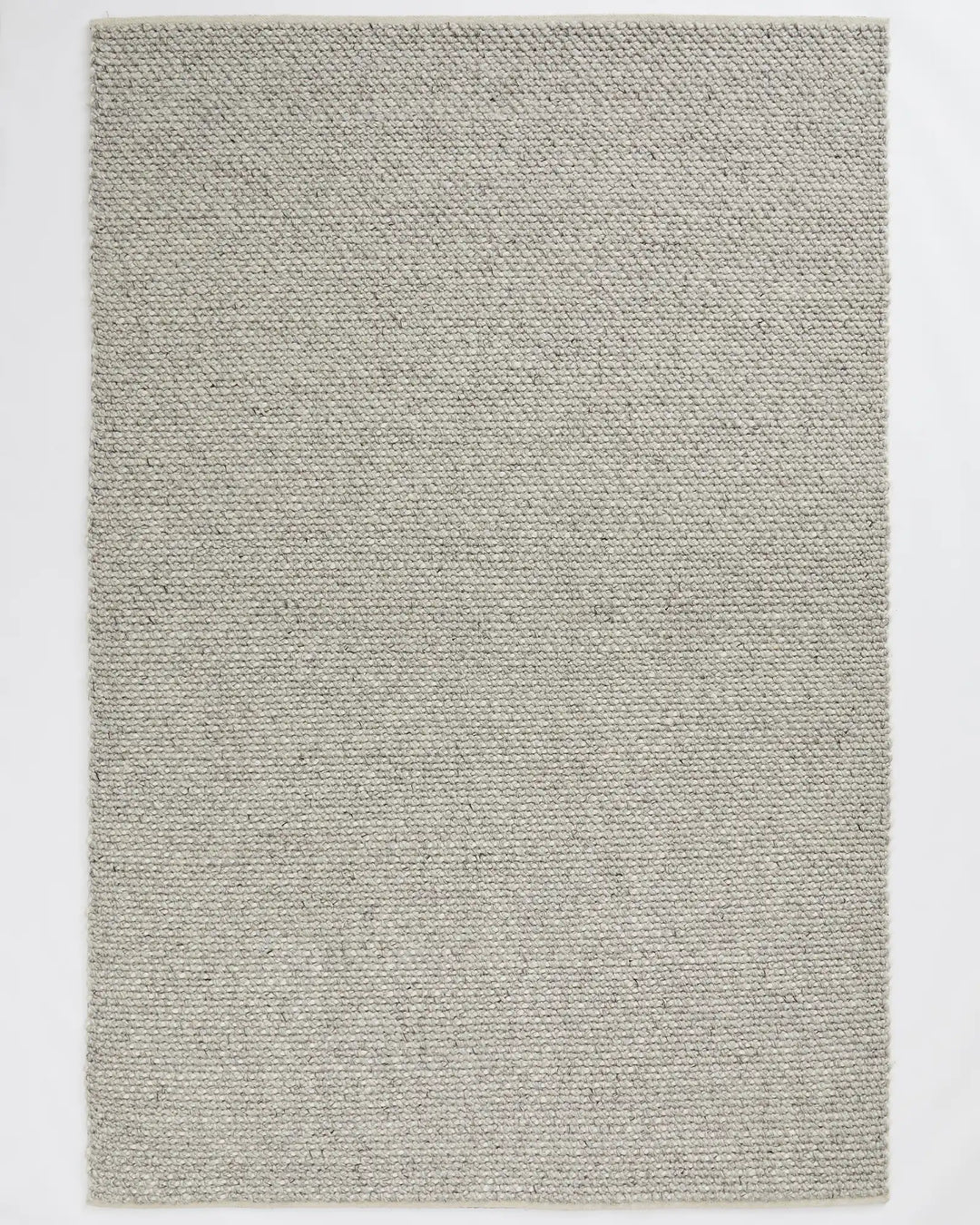 Emerson Feather rug in cream wool and viscose blend, hand-woven chunky texture, 3m x 4m by Weave Home