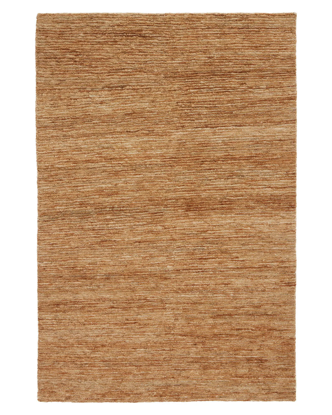 Bastian Natural 200x300 jute rug with looped and cut textured weave in golden-brown by Weave Home