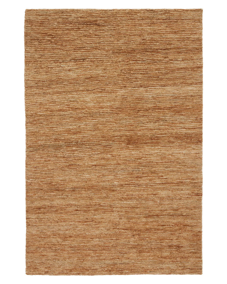 Bastian Natural 200x300 jute rug with looped and cut textured weave in golden-brown by Weave Home