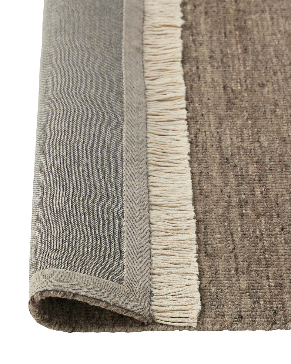 Anton Ash Textured Wool Rug | Weave Home