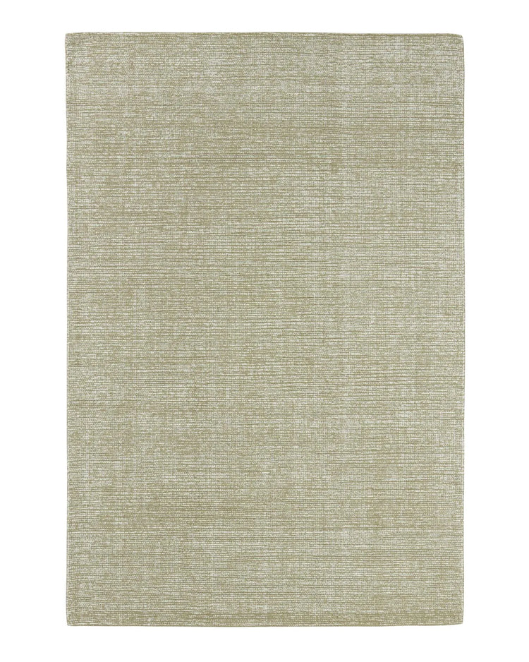 Kaia Willow rug in sage green, 2x3m, 100% NZ wool with textured loop pile weave by Weave Home