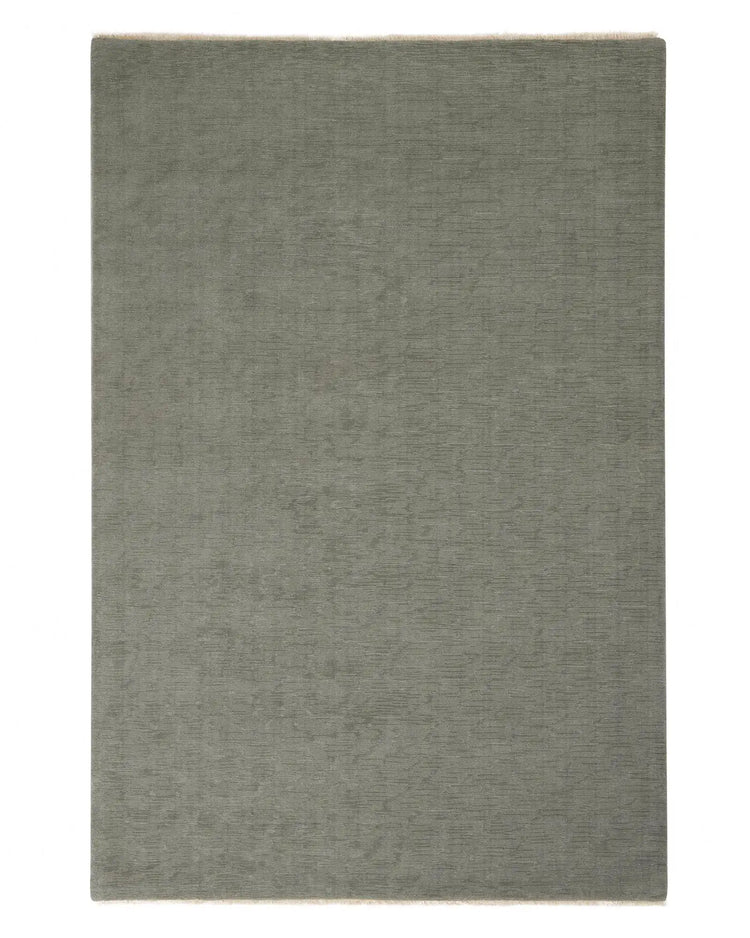 Alessandre Mineral rug in soft grey-blue, hand-woven 100% NZ wool with cotton backing, 2m x 3m by Weave Home