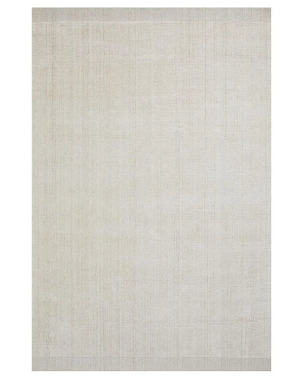 Travertine Buff low-traffic rug in viscose blend, full view showing marbled textured weave in warm neutral tone by Weave Home