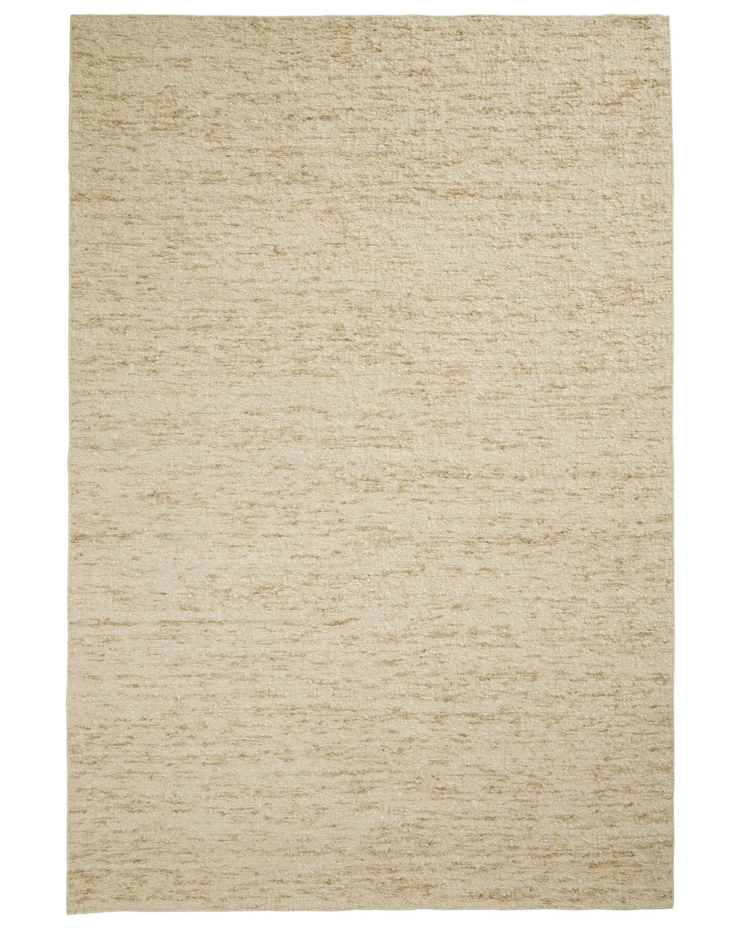 Henley Ivory rug, 2x3m, NZ wool bouclé weave with textural loom-knotted construction and bound edge by Weave Home